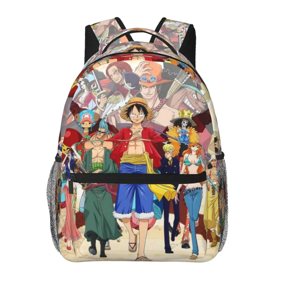 Uma peça impressa leve mochila casual, apto para escola, ao ar livre, compras, escritório, 17"