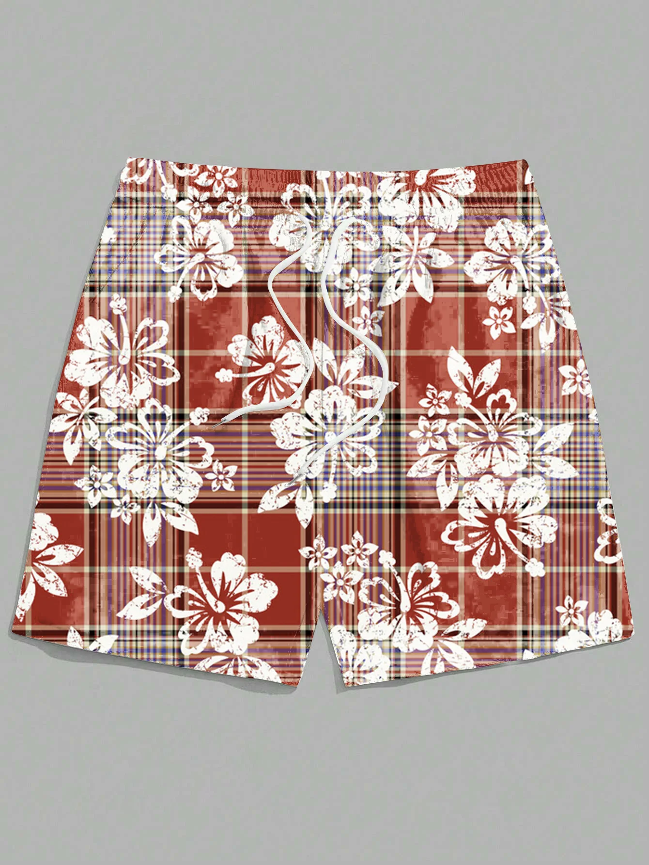 

Мужские шорты для отдыха с 3D-принтом — гиперреалистичный принт в джунглях с орхидеями и папоротниками для пляжа и круиза