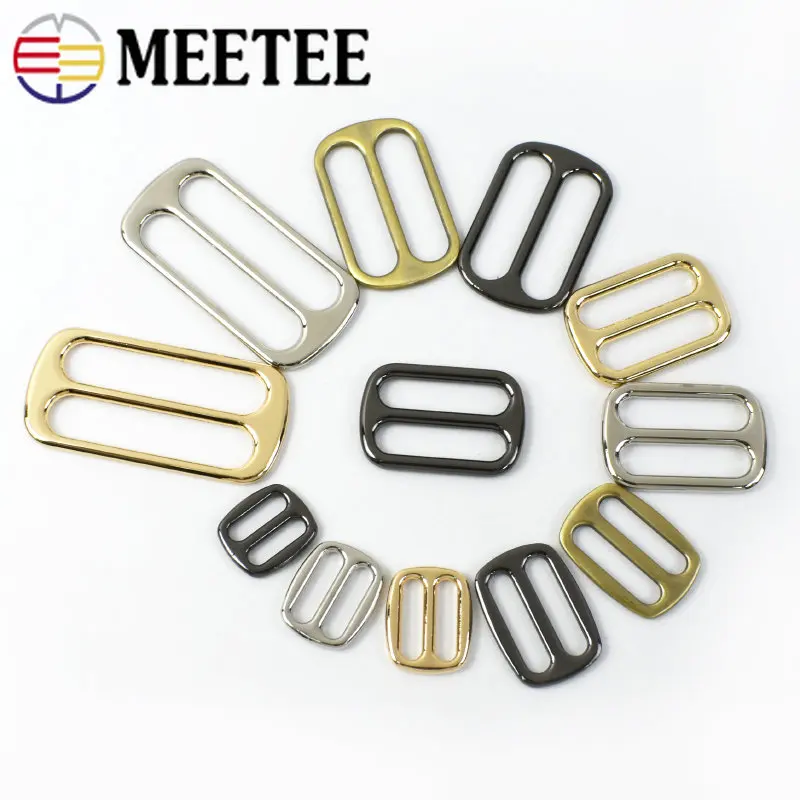 

30Pcs 12-50mm Metal Ring Buckles Bag Webbing Belt Adjuster Buckle Backpack Strap Connector Clasp Hook DIY Craft Accessories