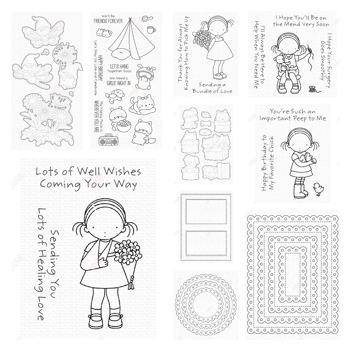 

Wings & Wishes You Rescued Me Eyelet Lace Rectangle Stax Die Cutting Dies Stamps Making Scrapbook Diary Greeting Card Decoration