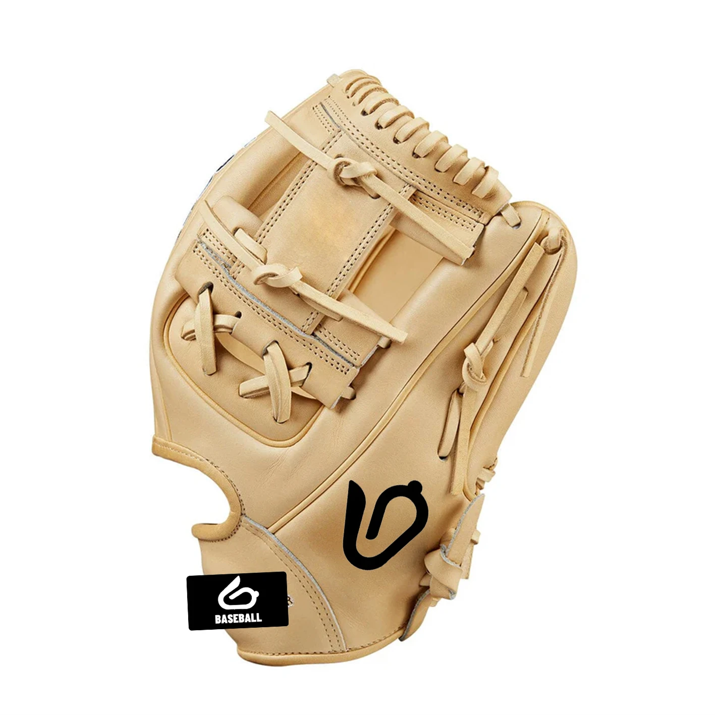 Factory Wholesale Bating Baseball Gloves Japan Kip Leather Milky White Baseball Gloves