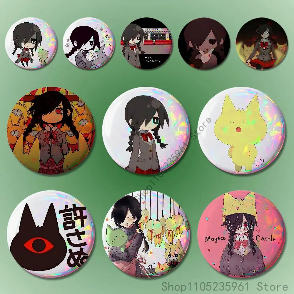 

M-Mogeko C-Castle Custom Badges 75mm 44mm 25mm Brooch Backpack Hat Pins Accessories Toys Valentine gift