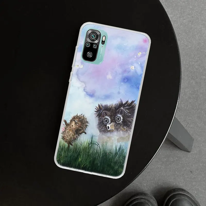 Hedgehog in the Fog Phone Case Cover for Xiaomi Redmi Note 13 14 12S 12 11 Pro Plus 11S 11T 11E 10 10S Soft Print Coque Note 13 