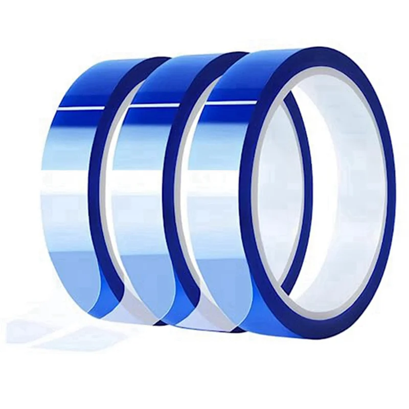Practical-3 Pack 20Mm Heat Resistant Tape For Sublimation , 33M (108 Ft) 3Inch Core High Temp Blue