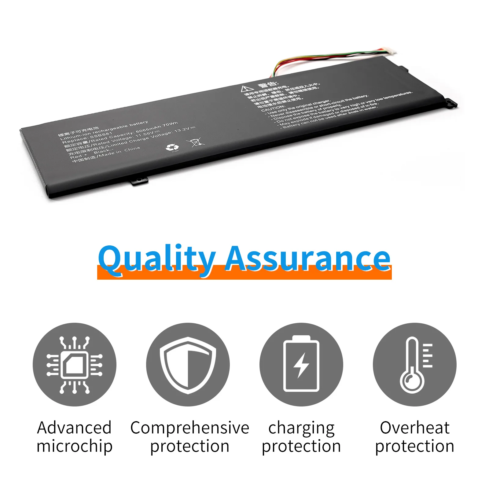 SSBS81 Laptop Battery For Mechrevo 10 16 Pro Code01 2022 Edition 2023 R5 R7-6800H Tablet PC 16HD-5BB6U 11.55V 70Wh