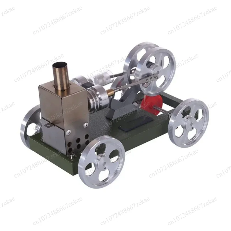 Hand-assembled Metal Stirling Engine Vehicle Model Scientific Experiment Educational