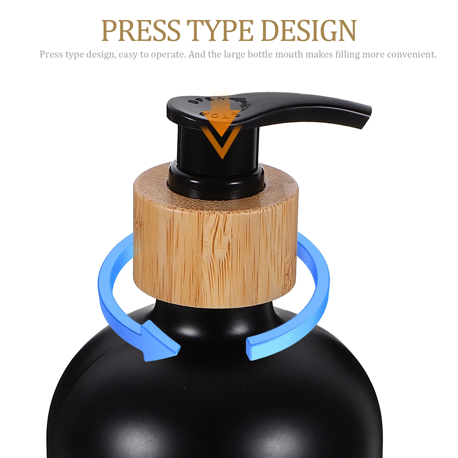 

1pc Glass Hand Soap Bottle Pump For Bathroom Kitchen Hotel Lotion Shampoo Refillable Hand Soap Dispenser Container