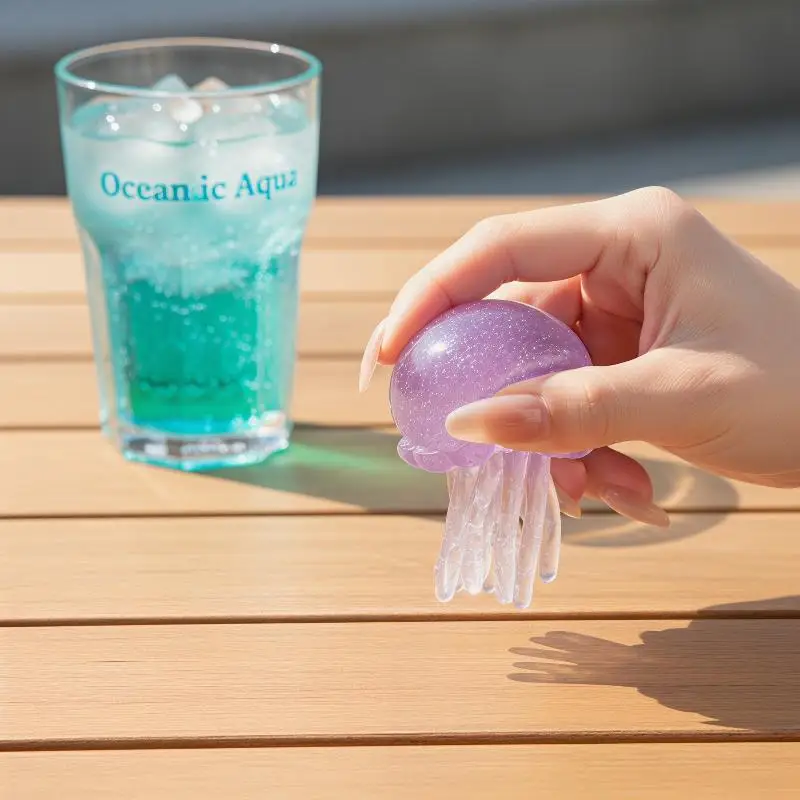 Trending NeeDoh Jellyfish Toy Soft Jelly Squeeze Stress Relief Fidget Toy