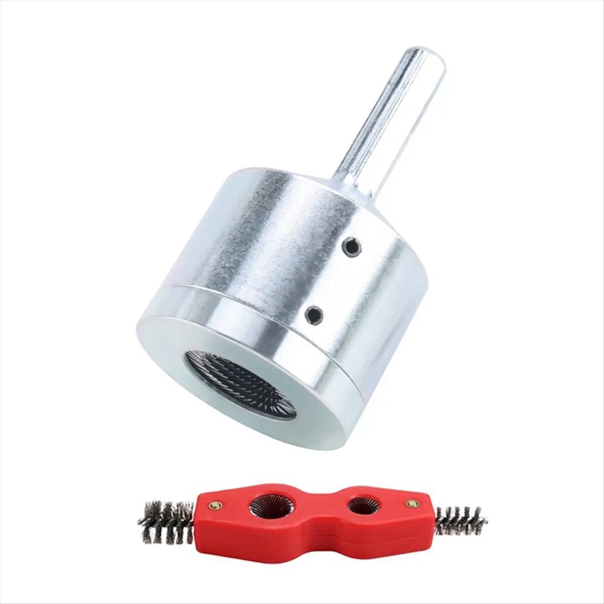 

4-in-1 Double-Headed Copper Pipe Brush Copper Tube Polishing Reamer Pipe Cleaner 15MM Chamfering Tool Pipe Deburrer-BCBW