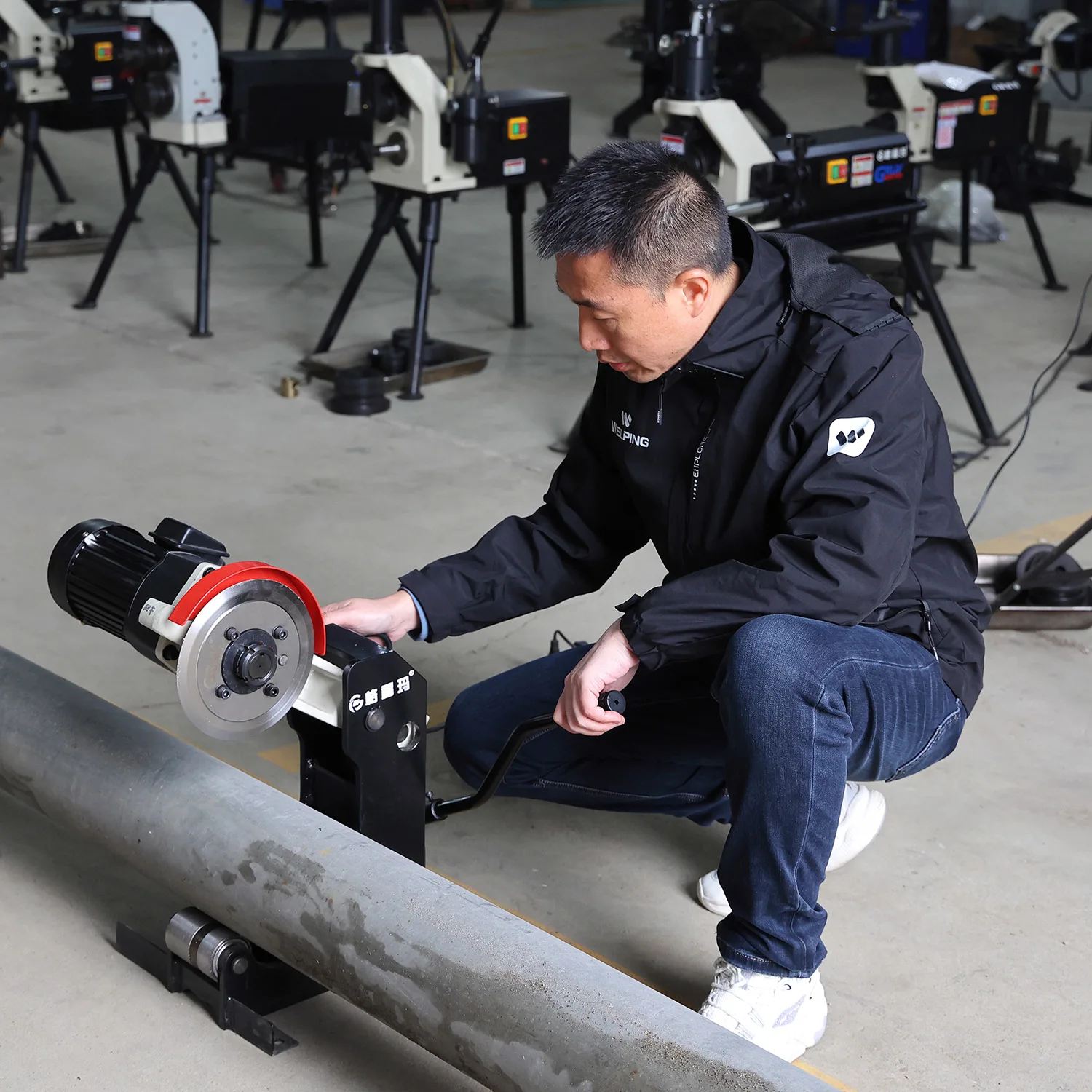 Cortadora de tubos hidráulica de cortadora de tubos de acero de 8 pulgadas para tubos de acero inoxidable GI CE