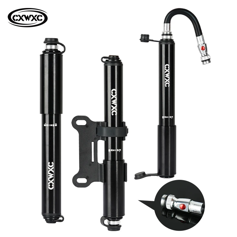 

CXWXC Велосипедный мини-насос 120PSI Переносной насос для велосипедных шин Скрытый и съемный дизайн шланга Schrader Presta Valve Ручной воздушный насос