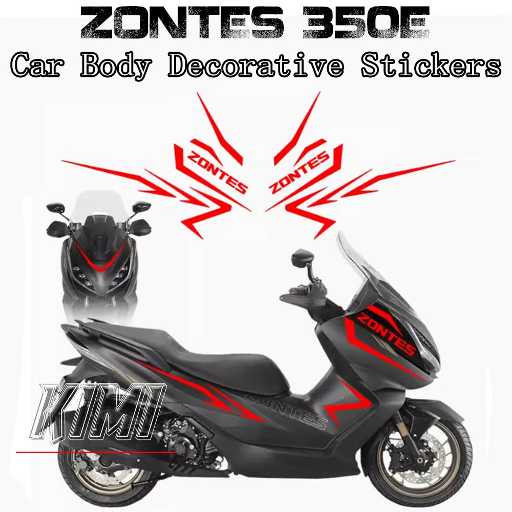 

Motorcycle Sports Pedal Modified Decals Full Car Stickers Body Stickers Decorative Decals For ZONTES 350E 350 E 350