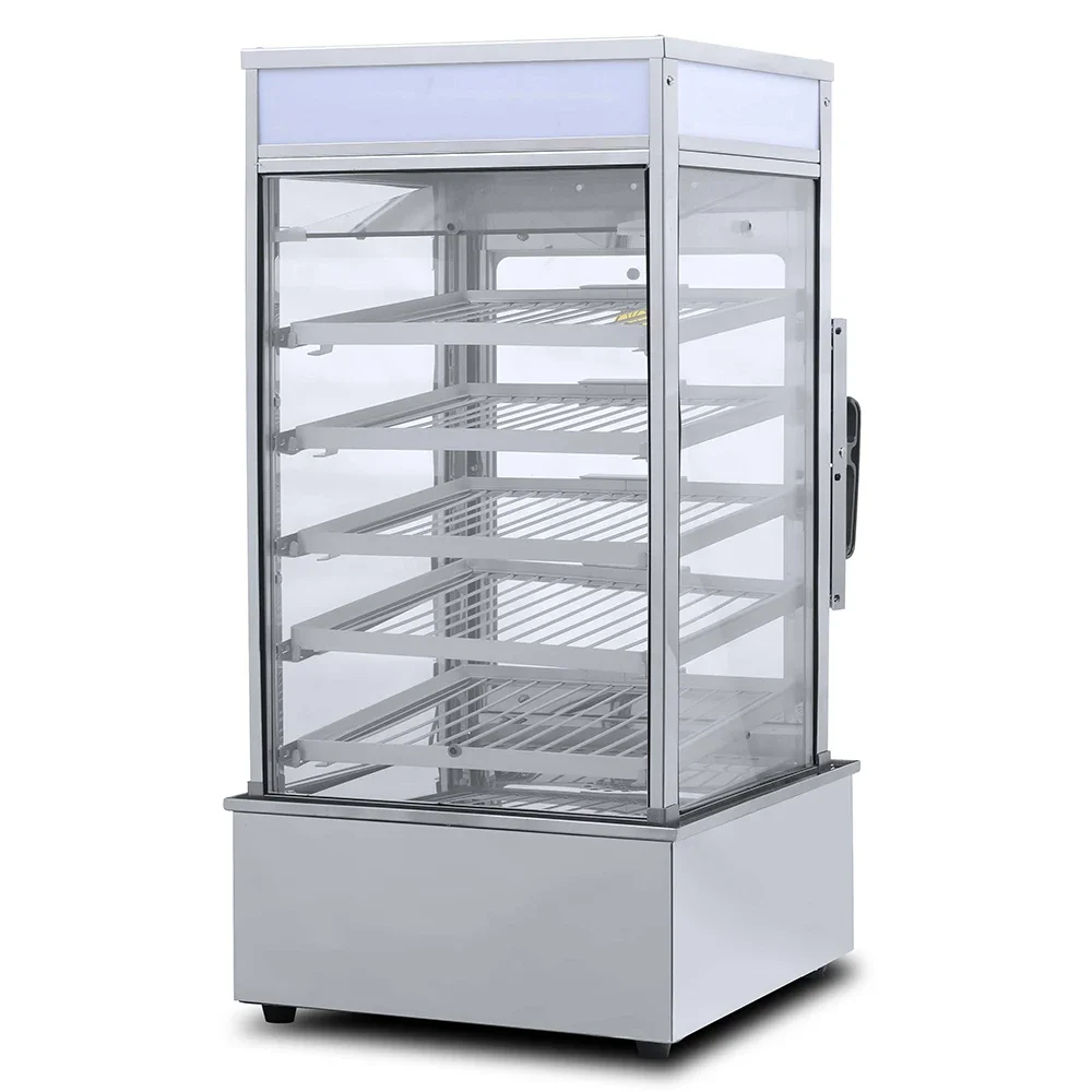 

Exquisite craftsmanship Five Layers Steaming Machine Bun Warmer Snack Food Bread Steamer Cabinet Display Food Display Warmer