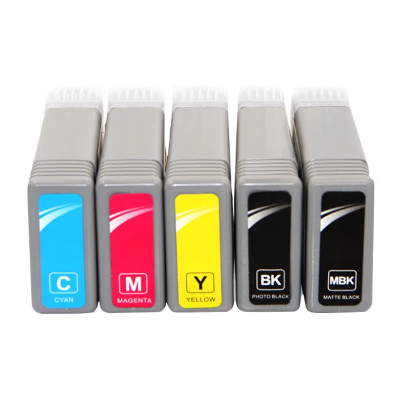 5Color 130ML PFI-120 For Canon PFI120 Ink Cartridge Compatible For Canon TM-200 TM200 TM-205 TM-300 TM-305 TM300 Pigment ink