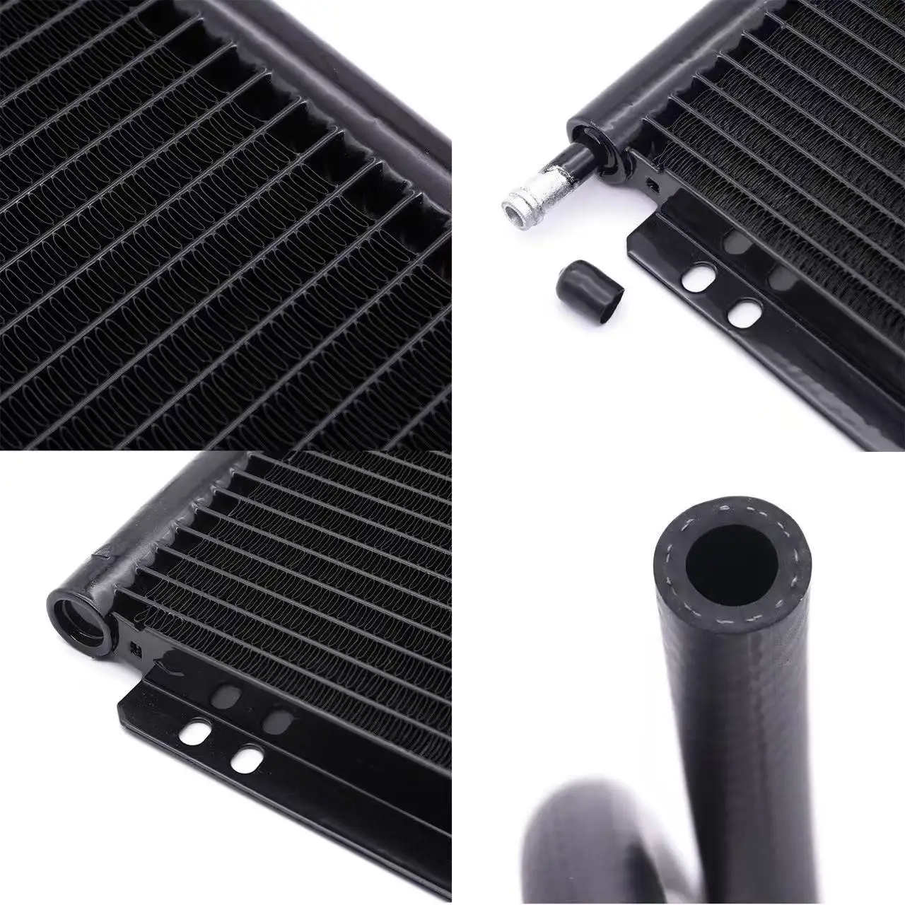 

Universal Aluminum Finned Transmission Oil Cooler 6/8/11/15/20/26 Row Rapid Cooling Radiator for Car Auto Gearbox ATF