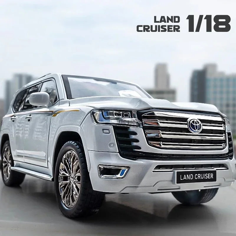 1/18 FOR Toyota Land Cruiser LC300 SUV Alloy Die Cast Toy Car Model Sound and Light Toy Collectibles Birthday gift