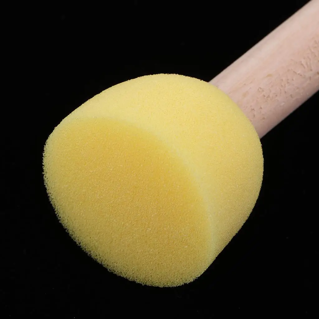 Kids Foam Paint Craft Stamps Assorted Size Sponge Brushes Set for Children Artistic Accessories