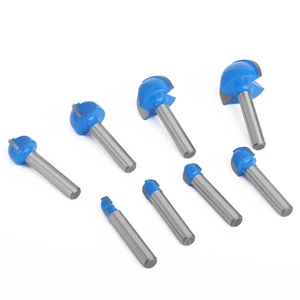 Lavie-Connection of Bits Nose Rounders, Round Wood Frais, Solid Carbide Tools, CNC Radius Box, 1.4 rod, 6mm, 1pc 8 Main Sales CNC Router Madeira - №2