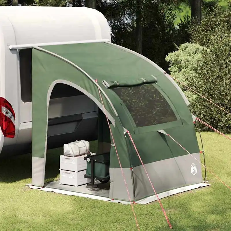Heckklappenzelt 194 x 180 x 210 cm aus strapazierfähigem Taftstoff, 1 Raum, 1 Tür, 1 Fenster, Oberlichter & Vorraum, E-Port, Belüftung und Innentasche, platzsparendes Campingzelt für Outdoor-Ausflüge