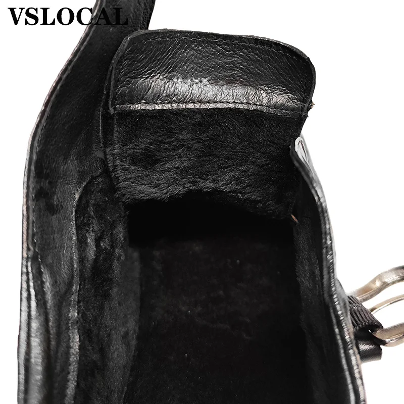 2026 inverno sapatos de couro masculino preto croco impressão monge cinta vestido formal masculino sapato casual confortável sapatos quentes para homem