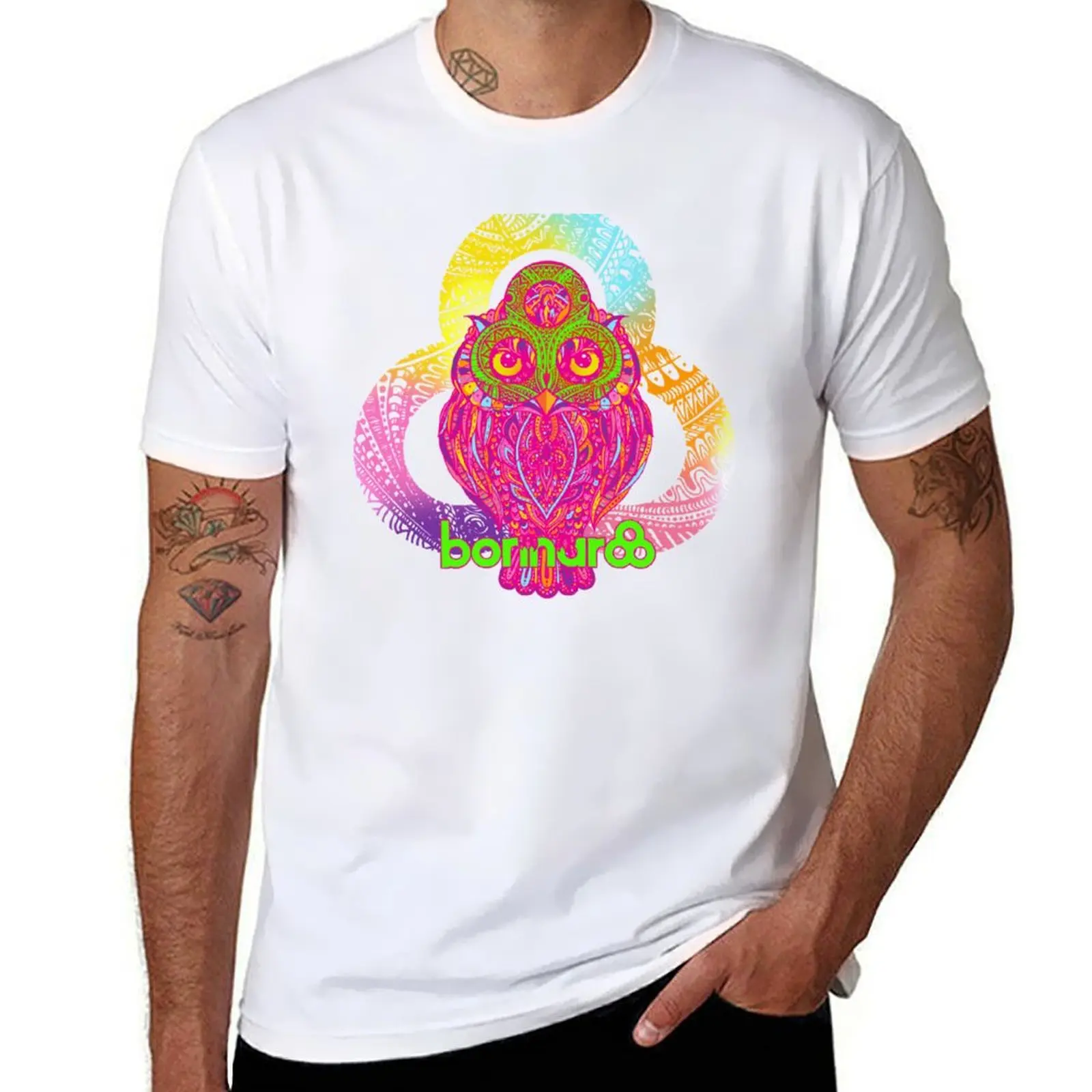 

Bonnaroo Owl T-Shirt t shirts for man pack white t shirts for man cotton soft T-Shirt