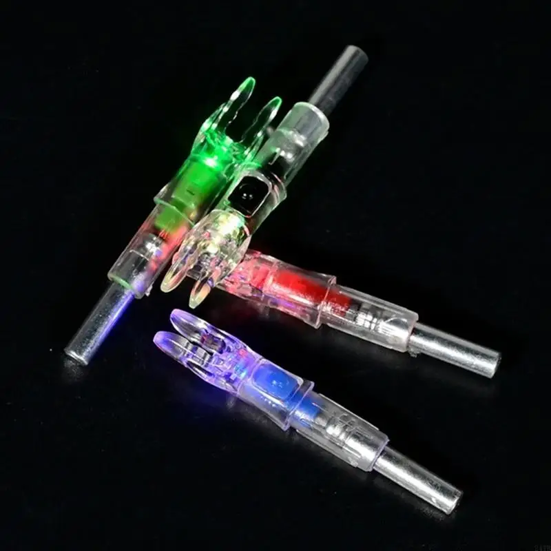 3Pcs LED Lighted Nocks Luminously Arrows Tail Automatic Illuminating Nocks Stable Bright Light 6.2mm  Arrows Shafts 