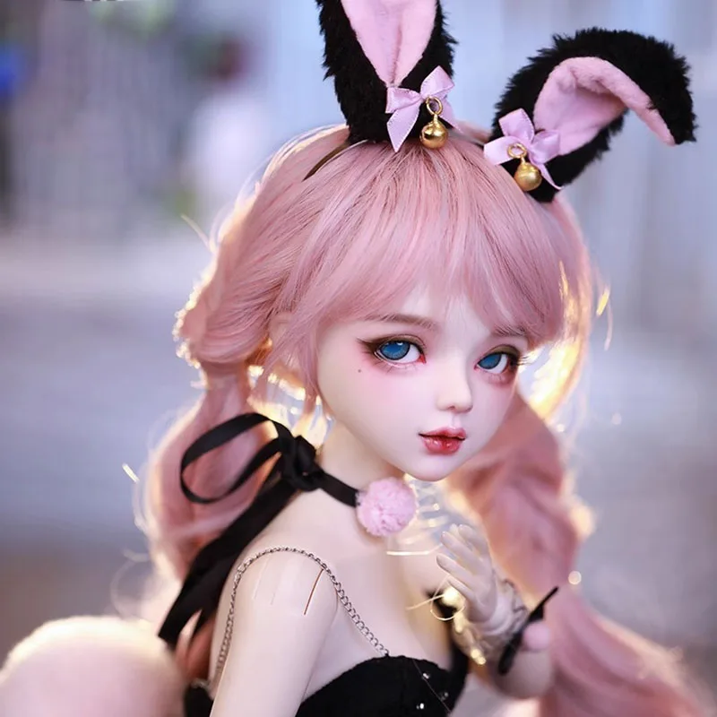 1/3 BJD poupée lapin costume concepteur maquillage boule articulée 60CM poupée pour filles cadeau ensemble complet corps avec vêtements de mode chaussures perruque