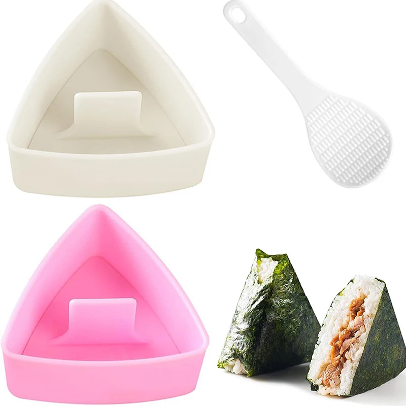 Onigiri Mould,Large Rice Mold Maker Kit, Non Stick Rice Mould For Kid Lunch,Kitchen, Portable Rice Ball Maker
