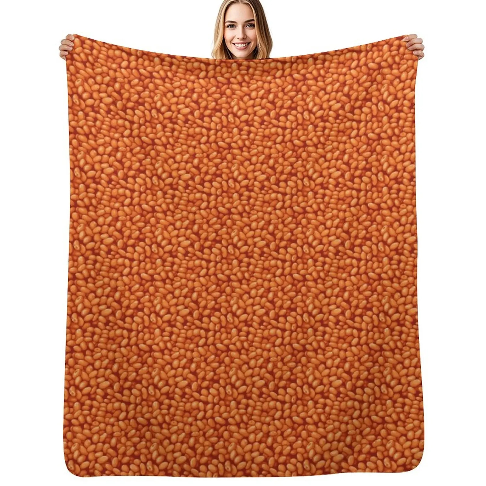 

Baked Beans Throw Blanket Travel wednesday Moving Winter beds Blankets