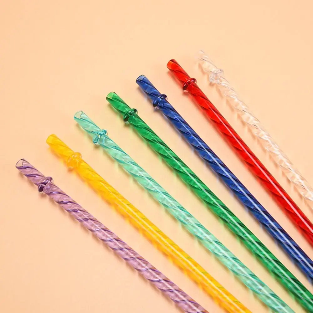 Reusable ECOZEN Straws Party Supplies Multi-color Plastic Drinking Straws With Clasps Recycling Large Diameter Straw