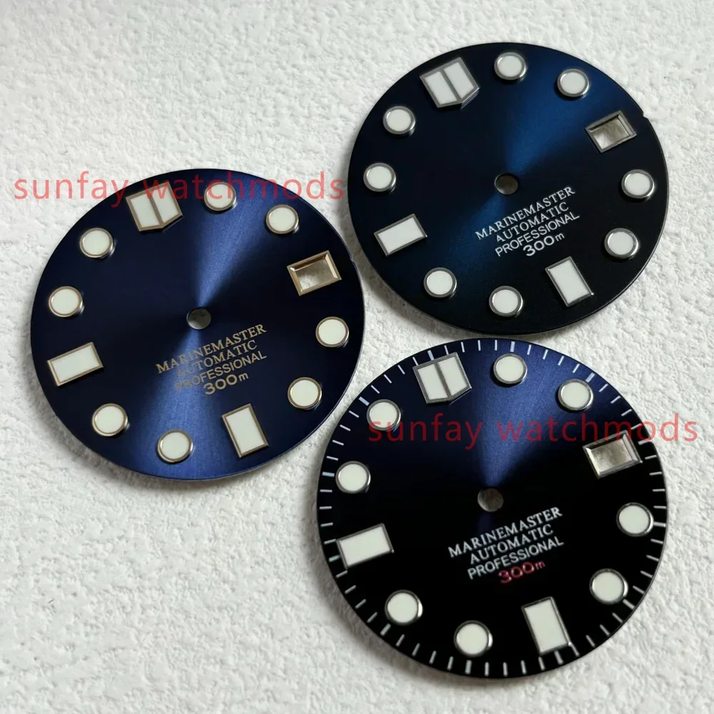 Diales de movimiento de tortuga NH35, accesorios de reloj personalizados, 28,5mm, S Mods