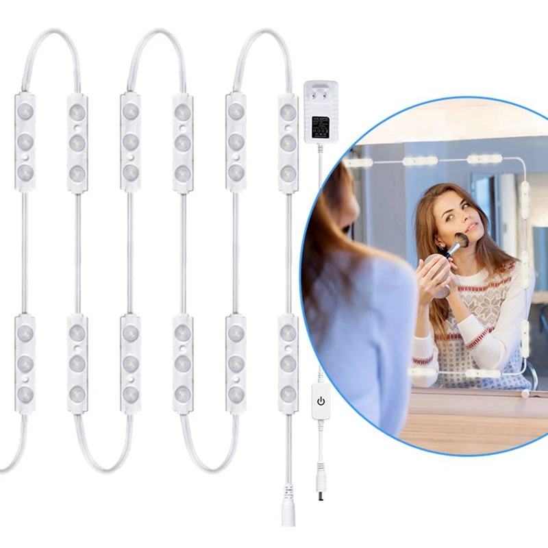 ذاتية اللصق LED أضواء الخزانات أضواء خزانة اللمس الحساسة أضواء الغلاف الجوي LED أضواء الغرور للمرآة