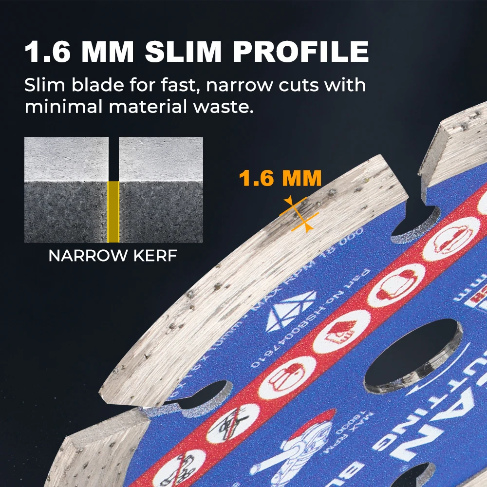 HAMPTON 1 Stück 76mm Mini-Sägeblatt Diamantscheibe zum Schneiden von Beton, Holz, Metall, Fliesen, Granit, 3 Zoll Glasscheibe, Marmorscheibe – Detail 6