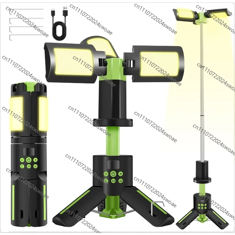 New Portable Outdoor Camping Light Charging Long Life Tent Light Multifunctional Retractable Emergency Camping Light