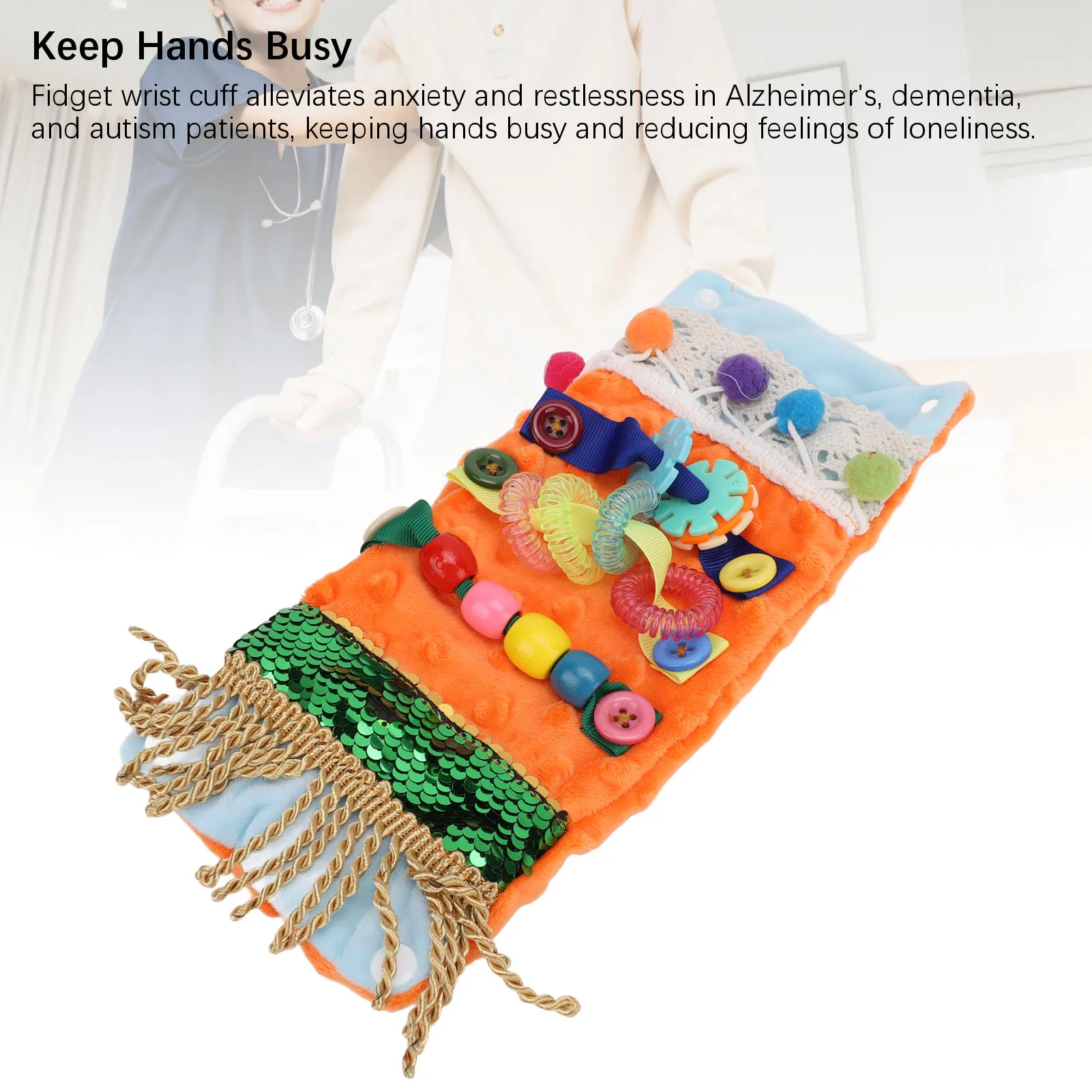 مرض الزهايمر الحسي مرض الزهايمر الحسي يقلل من القلق أساور المعصم تململ لمرضى الخرف والتوحد