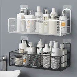 Punch-free bathroom shelf storage organizer shower wall shelf storage box kitchen basket bathroom accessories ZP7311421