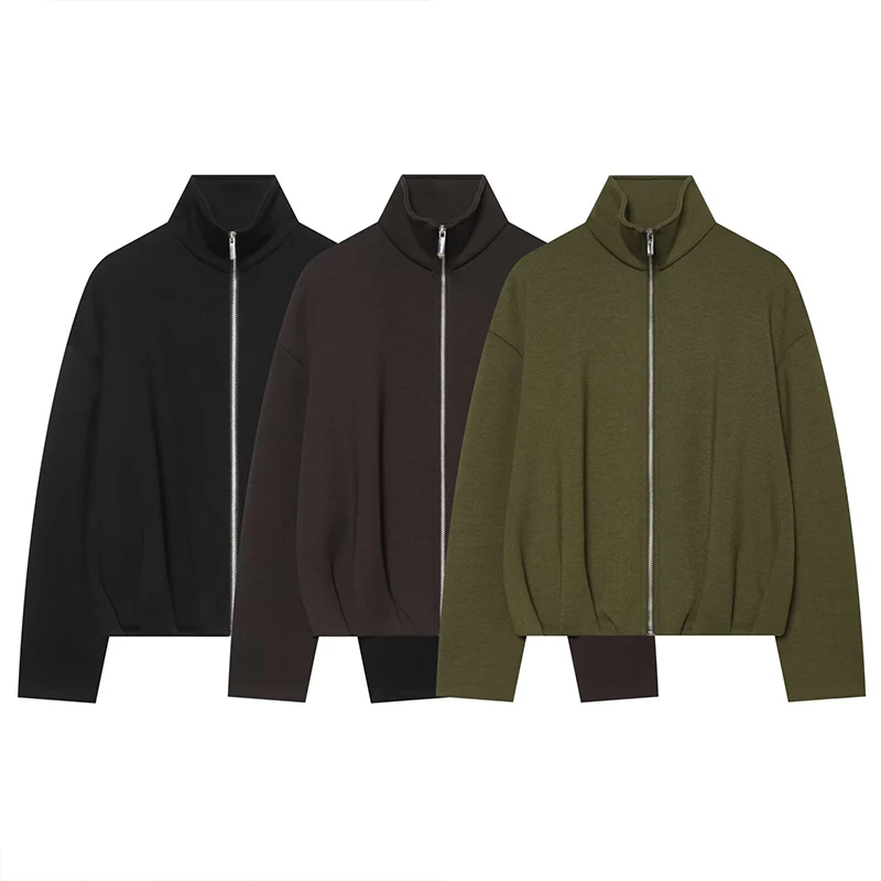 Women's Autumn Jacket & Coats 2026 New Fashion Loose Turtleneck Warm Elegant Youth Jackets Women's Fall Unique  Street Blouse