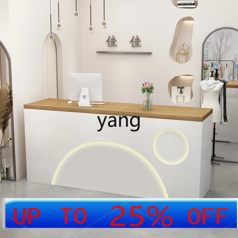 

Lcx clothing store checkout page Simple modern beauty salon Milk tea shop Small bar counter