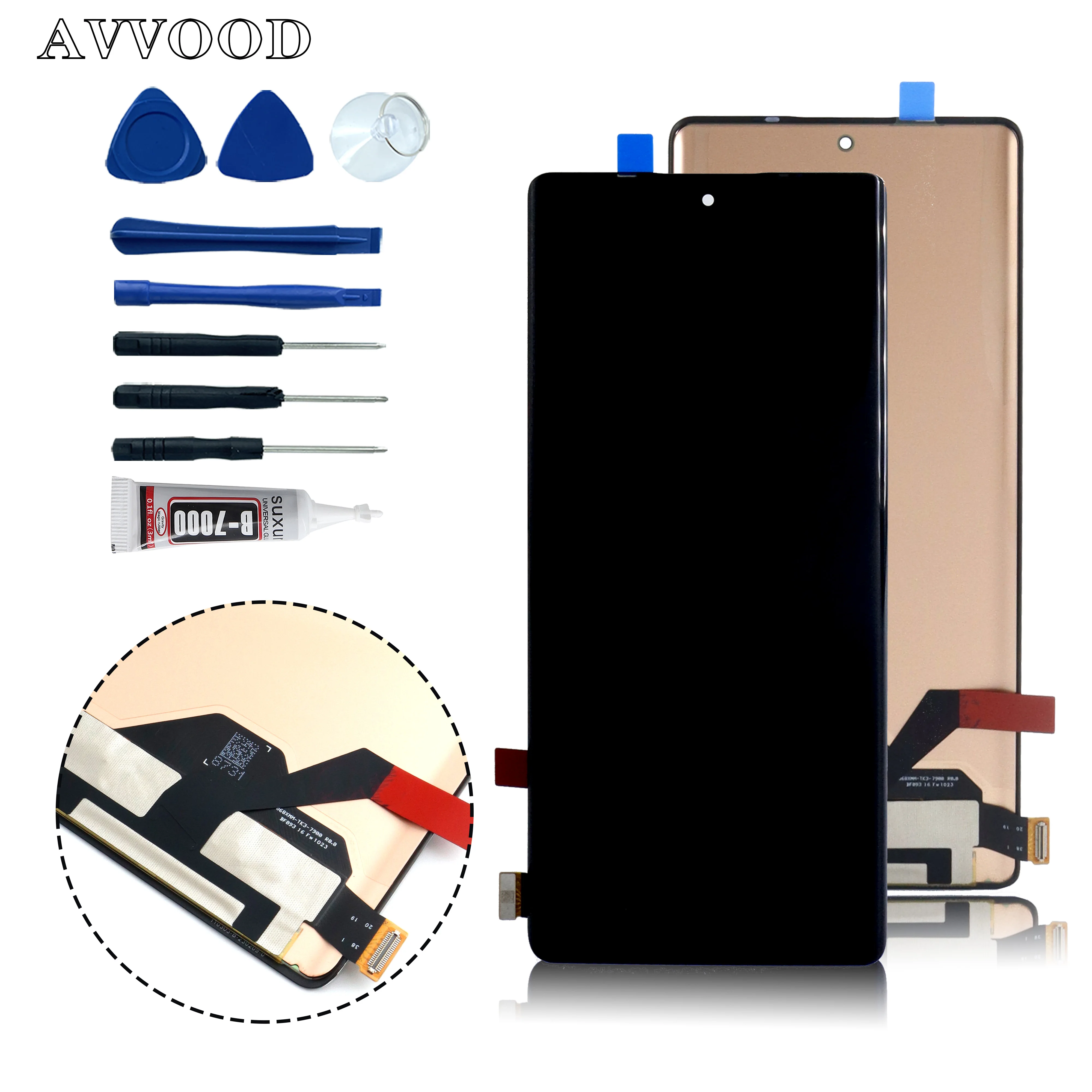 AMOLED For Infinix Tecno Phantom X2pro AD9 LCD Display Touch Screen Panel Digitizer For Phantom X2 pro Replacemen Assembly Parts