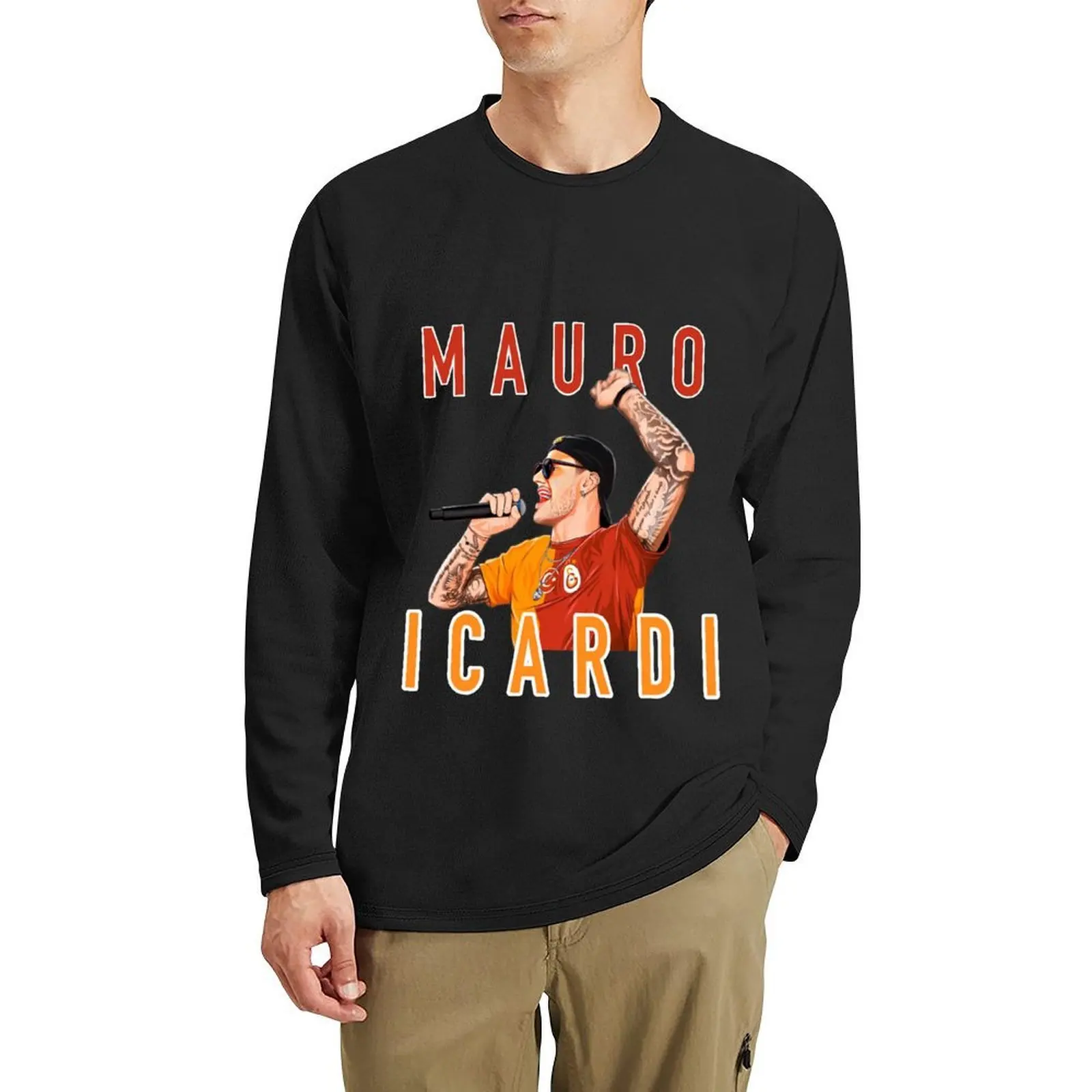 

Mauro Icardi Long T-Shirt sports fan t-shirts anime clothes shirts graphic tees graphic t shirt Men's clothing