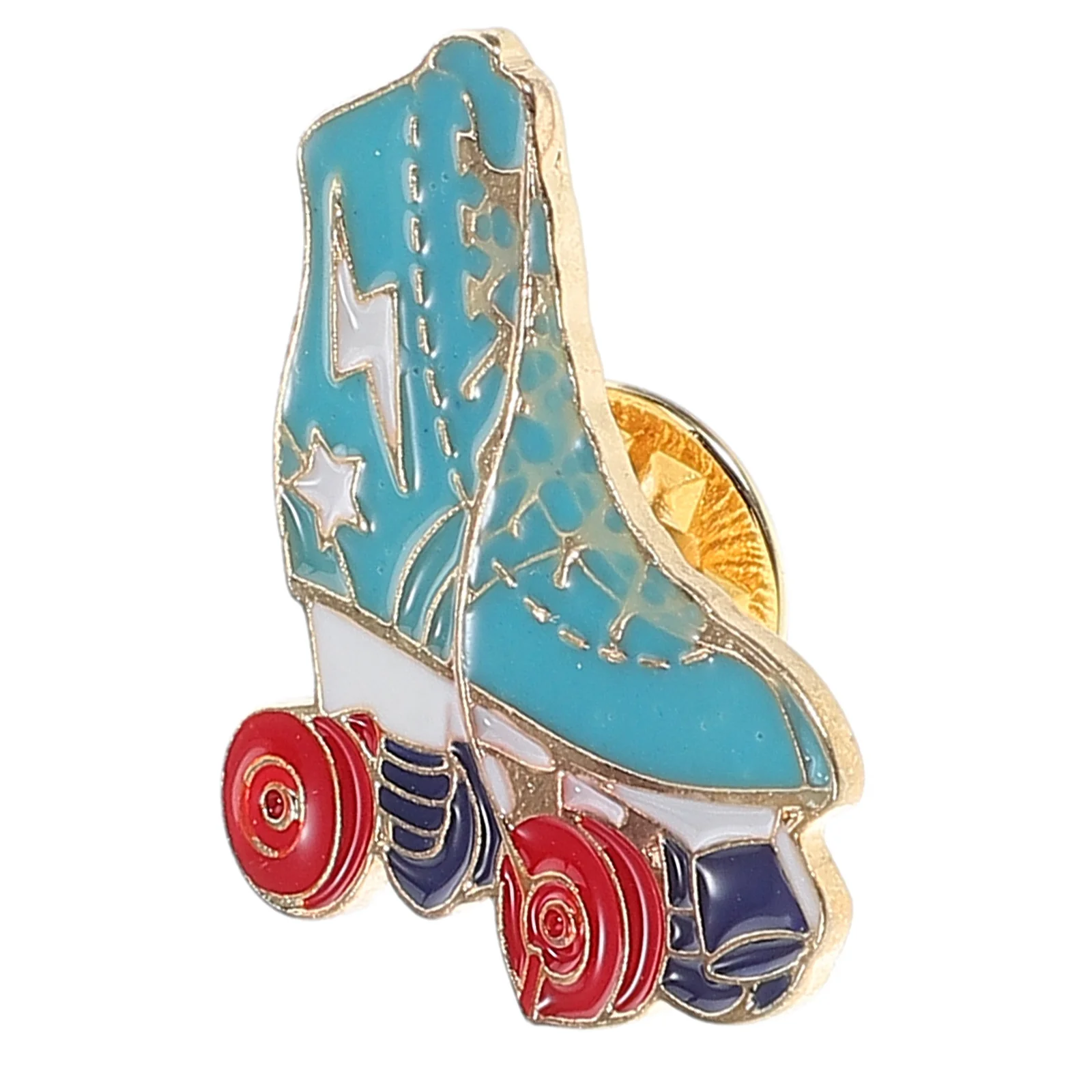 Roller Skates Lapel Clips Women Fashion Brooch For Cardigan Shawl Scarf Clothes Retro Cartoon Accessory Skate Badge