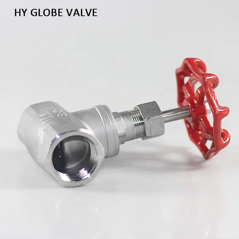 Stainless Steel Globe Valve, Water Thread Industrial Valve, SS304 Stem