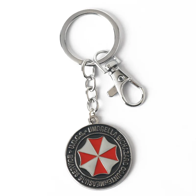 Residents Evils Key Chain Adornment Gifts Car Keychain Toy Umbrella Corporation Sublimation Blank Keyring Edc Fashion Keychains