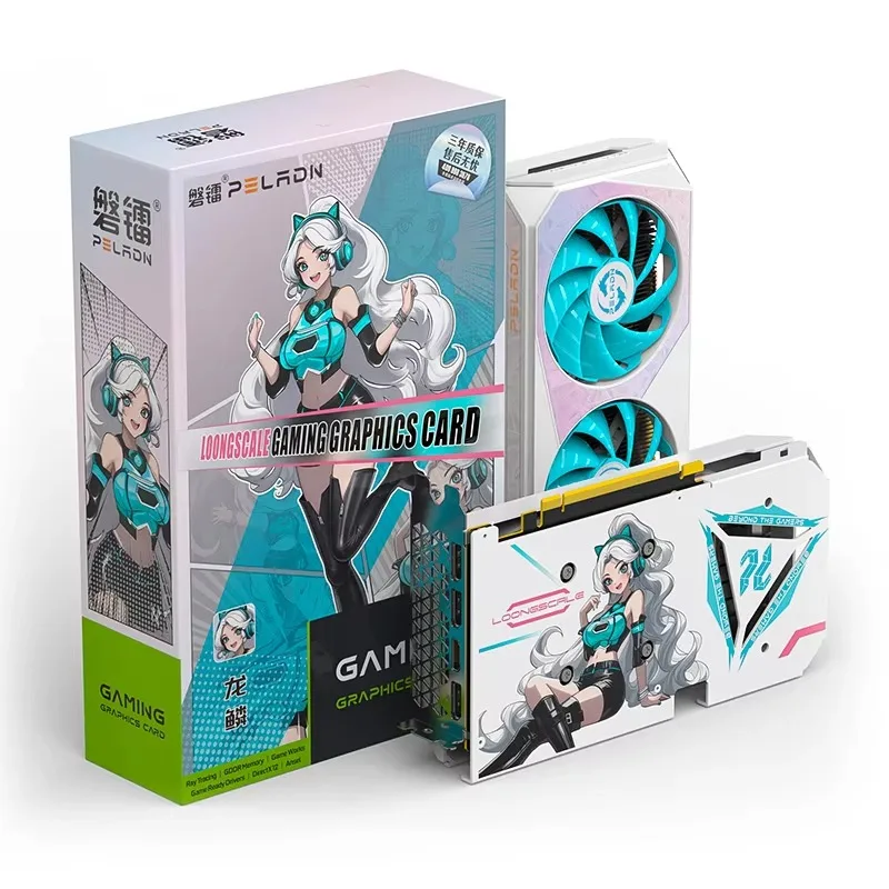 

2025 Новая видеокарта Geforce RTX 4060 8 ГБ GDDR6 128-битная 8-контактная видеокарта RTX4060 Белая игровая видеокарта с двумя вентиляторами для настольных ПК