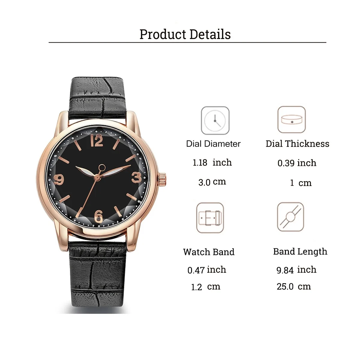 مجموعة أساور كوارتز نسائية عصرية وبسيطة وعصرية بحزام جلدي لهدايا عيد الميلاد وعيد الشكر