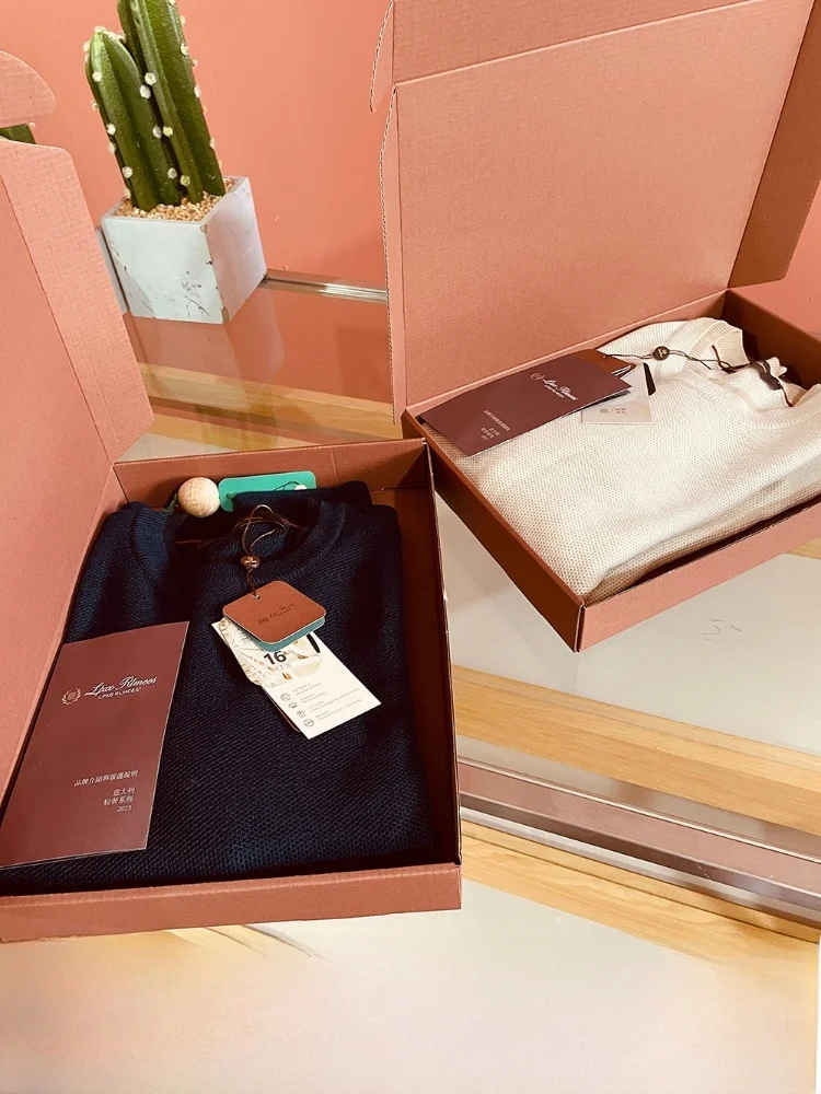 

Итальянский мужской вязаный свитер из шерсти с круглым вырезом, высококачественный, премиум-класса, роскошный трикотаж из шерсти.