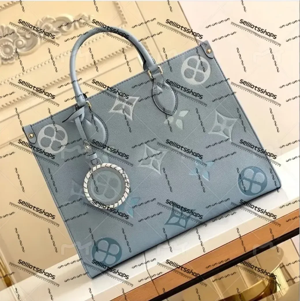 

Designer ONTHEGO Women Bag Embossing Black Flower Monograms Bags Handbag Purse The Tote Shoulder Crossbody Female Backpack
