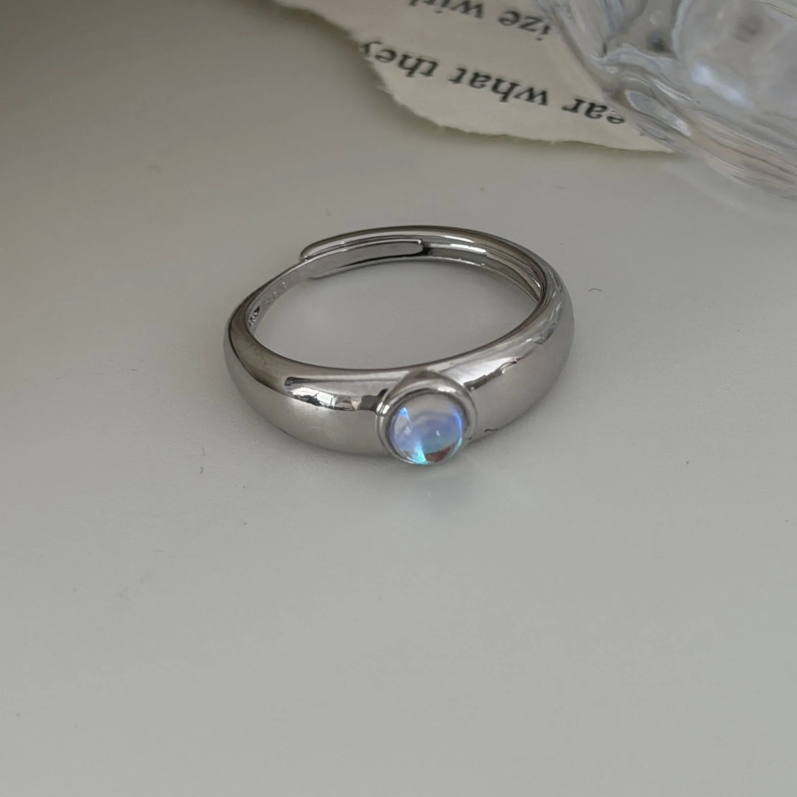 BF CLUB 925 Sterling Silber Ring für Damen, Schmuck, grüne Blattform, offener Vintage-Handarbeit-Ring, allergiefrei, für Party, Geburtstagsgeschenk – Detail 7
