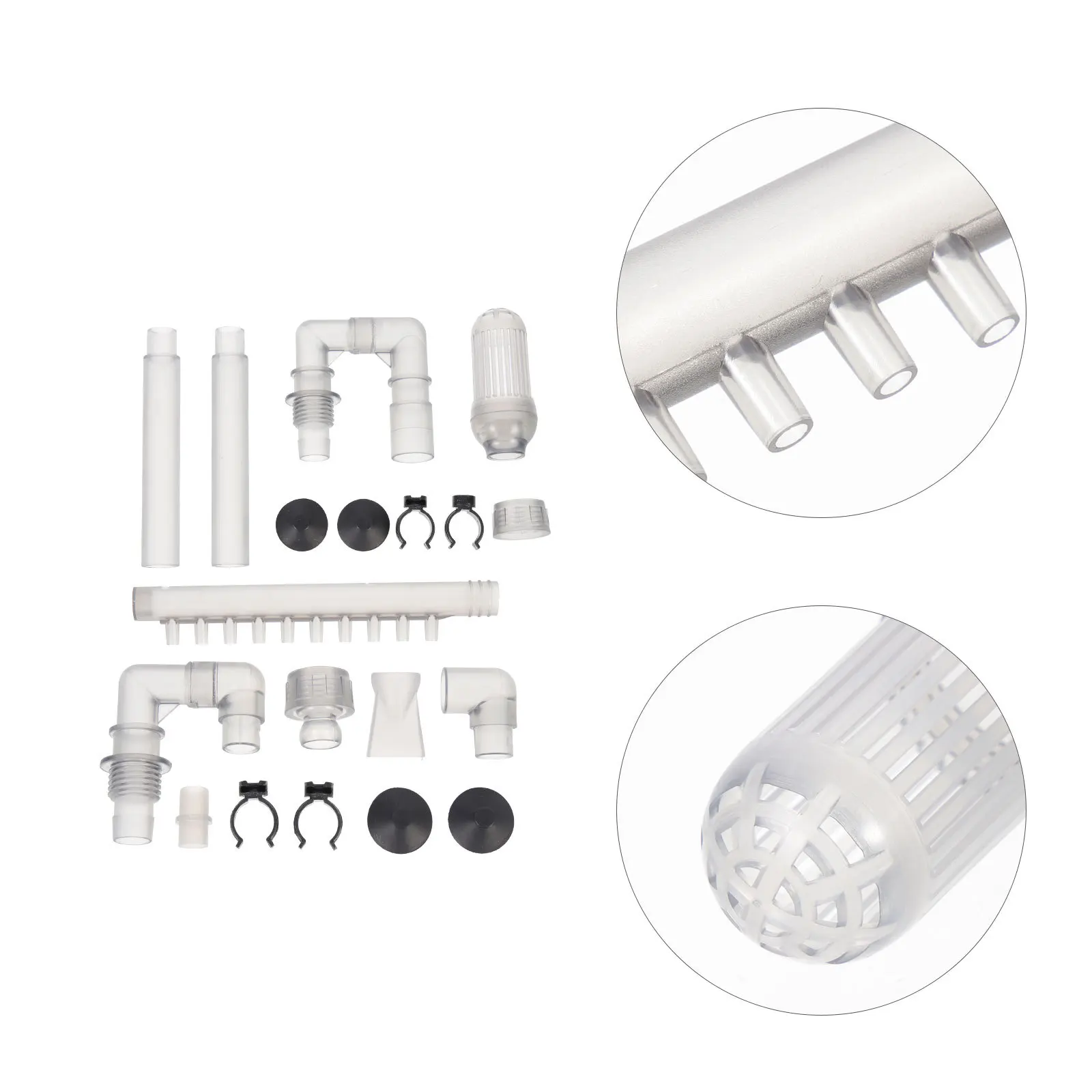 

1Set Aquarium Filter Tube Durable ABS Fish Tank Intake Outflow Accessory Easy Install Replacement Fish Tank Tube