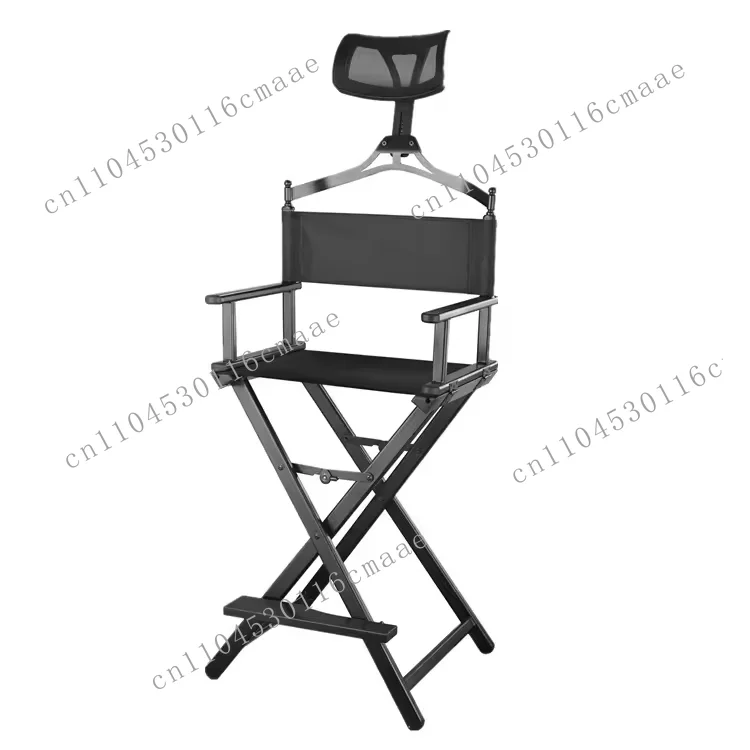 Professional 150kg heavy-duty folding makeup chair – portable aluminum director chair with custom logo